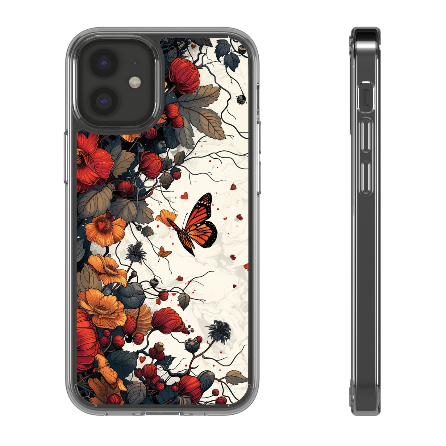 Dark Fall Butterfly Aesthetic | Clear iPhone Case / Samsung Case