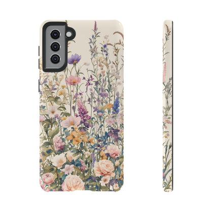 Tall Vintage Wildflowers iPhone Case / Samsung Case