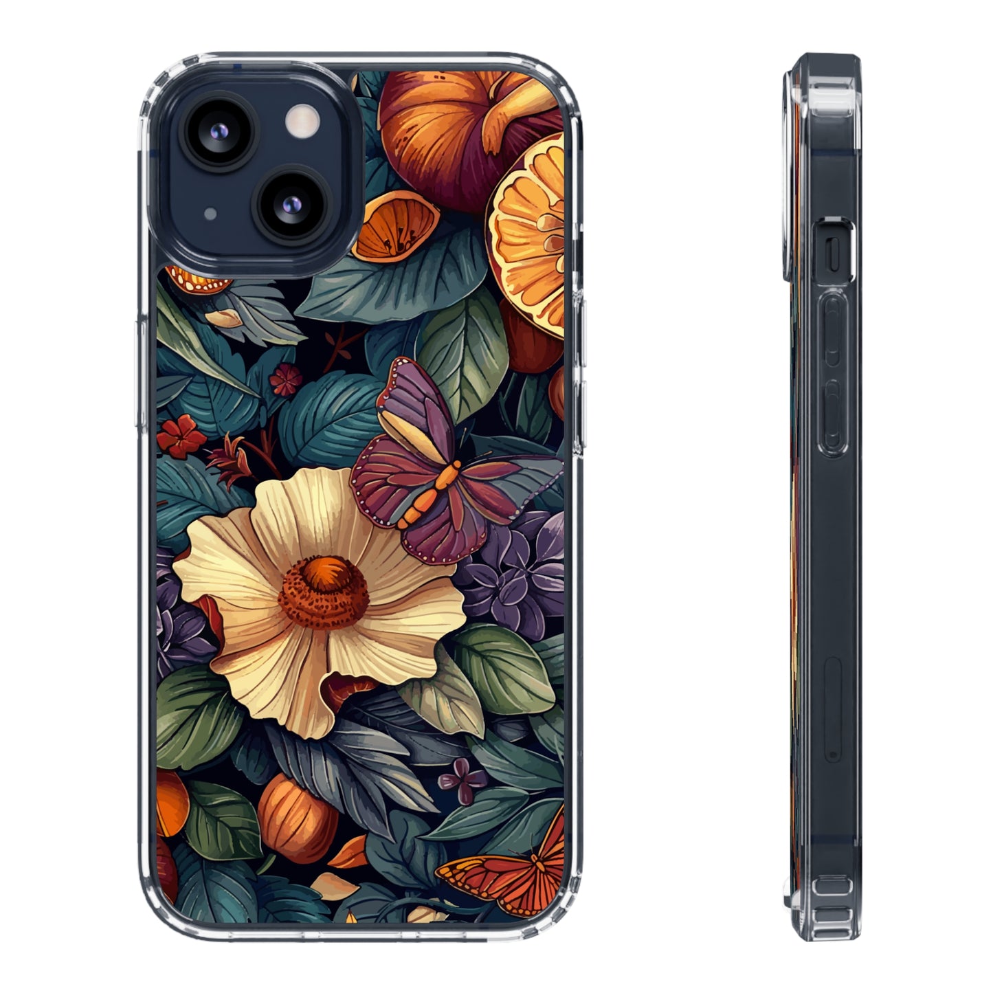 Butterflies and Blooms | Clear iPhone Case / Samsung Case