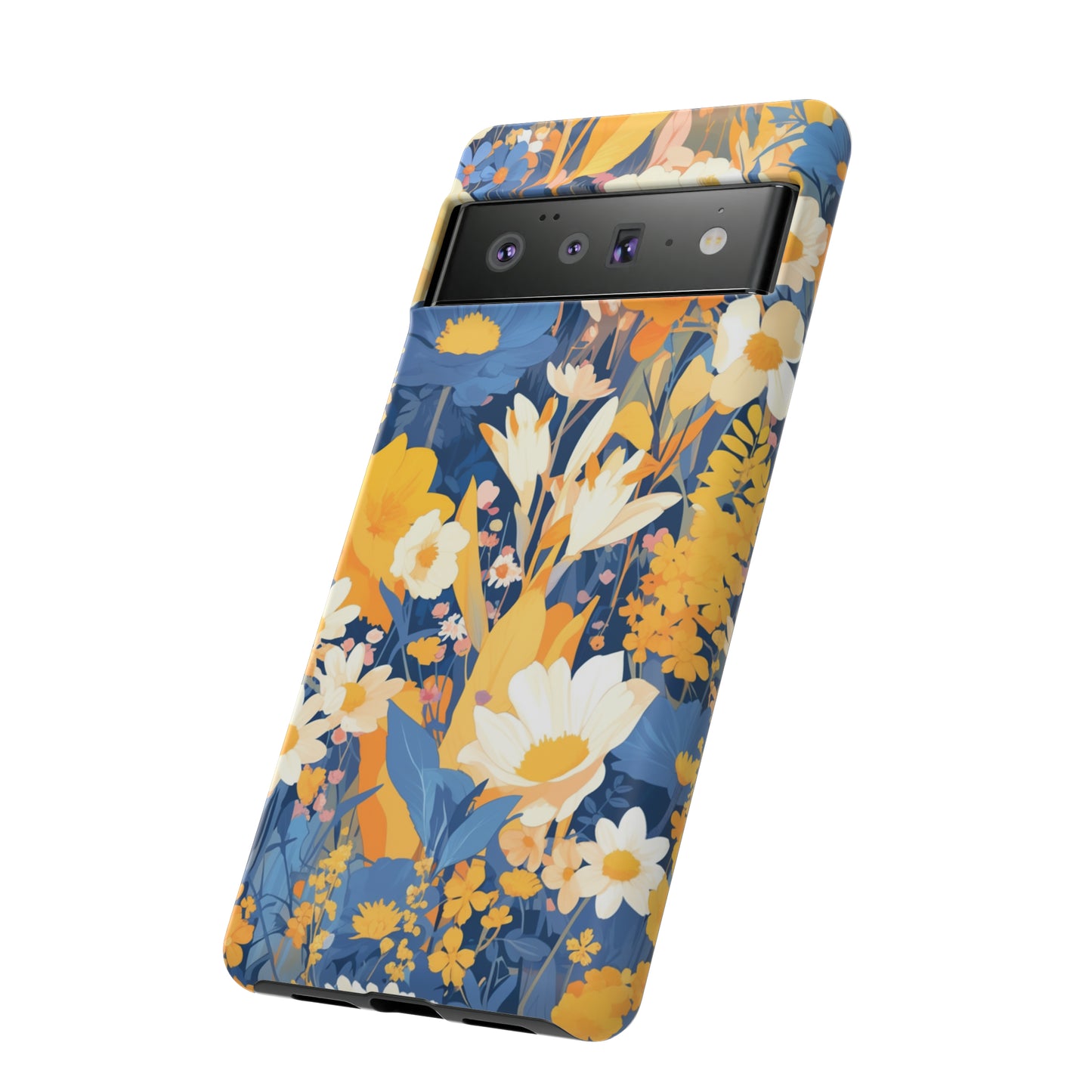 Wildflower Blooms, Abstract Retro Floral iPhone Case / Samsung Case