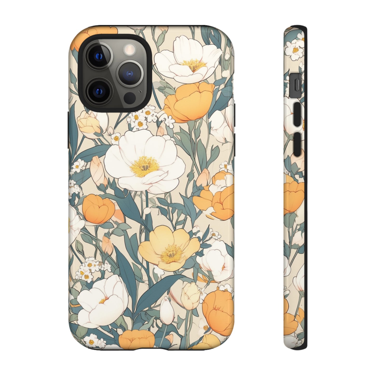 Tall White Flowers iPhone Case / Samsung Case