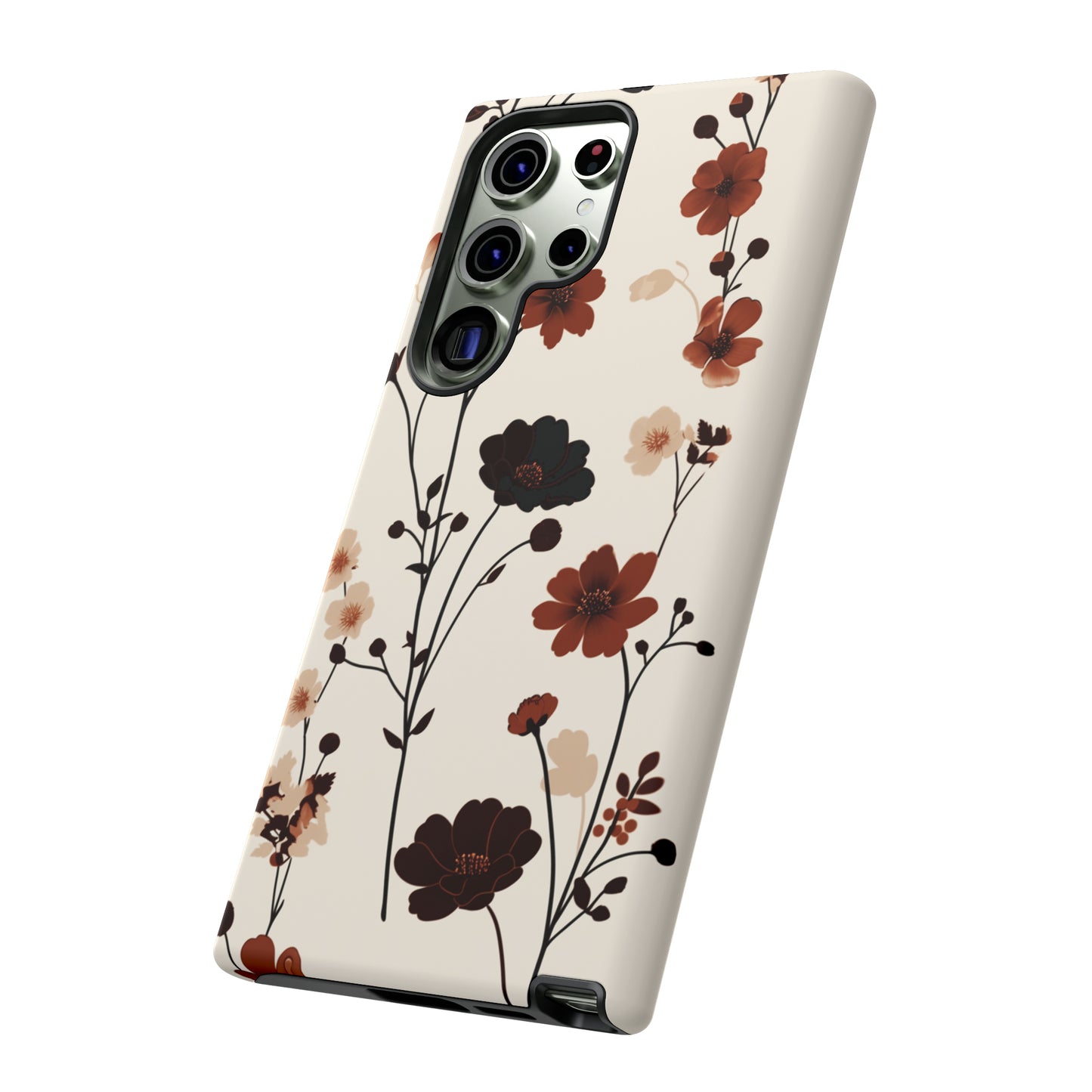 Minimalistic Tall Wildflowers iPhone Case