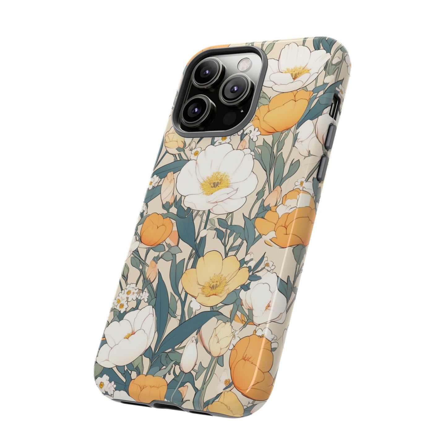 Tall White Flowers iPhone Case / Samsung Case