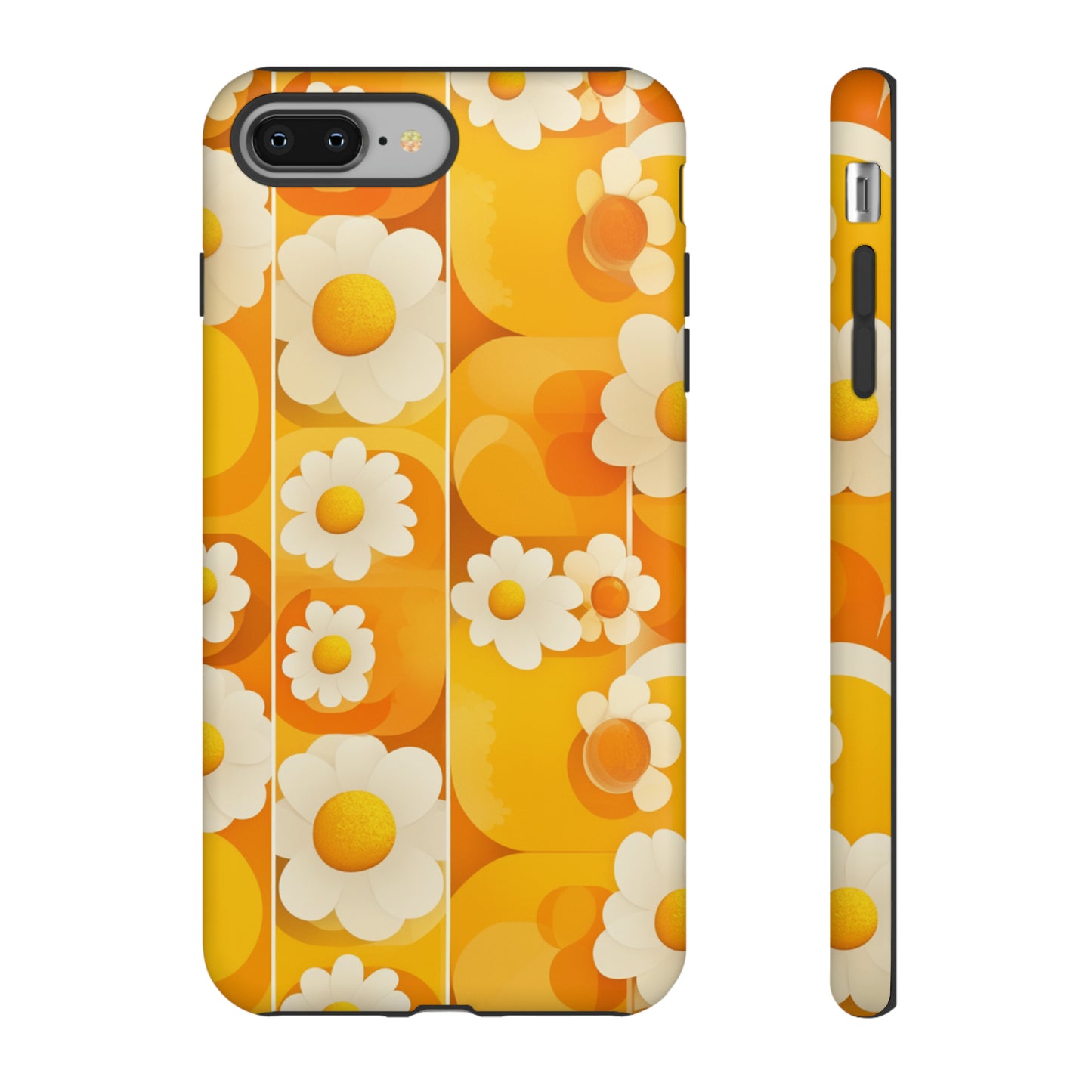 Yellow Floral Pattern Retro iPhone Case / Samsung Case