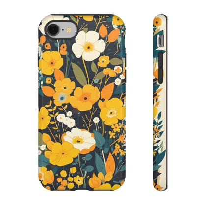 Retro Yellow Flowers iPhone Case / Samsung Case