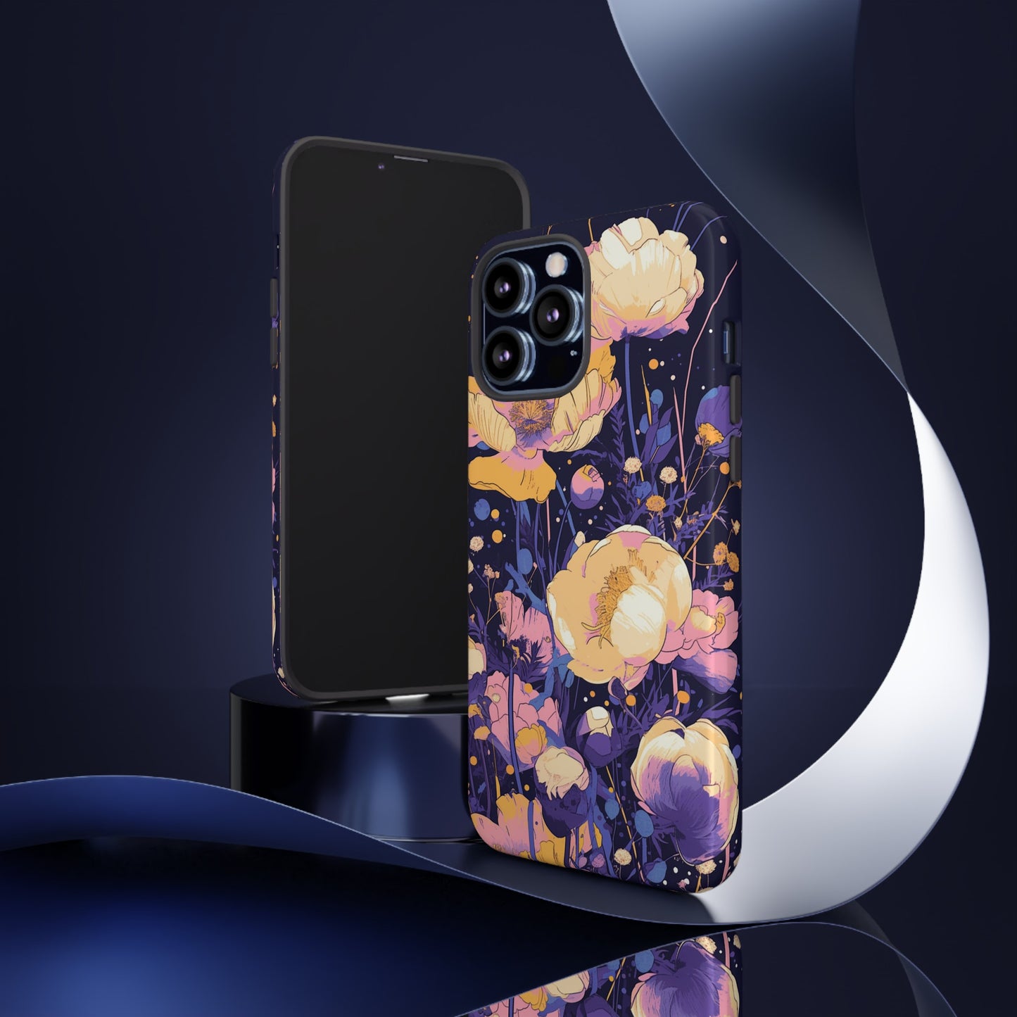 Night Cotton Flowers iPhone Case / Samsung Case