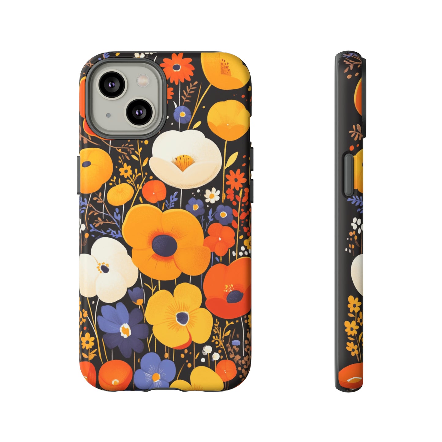 Retro Chaos, Wildflower iPhone Case / Samsung Case, Gift for Floral Lovers, Gift for Her