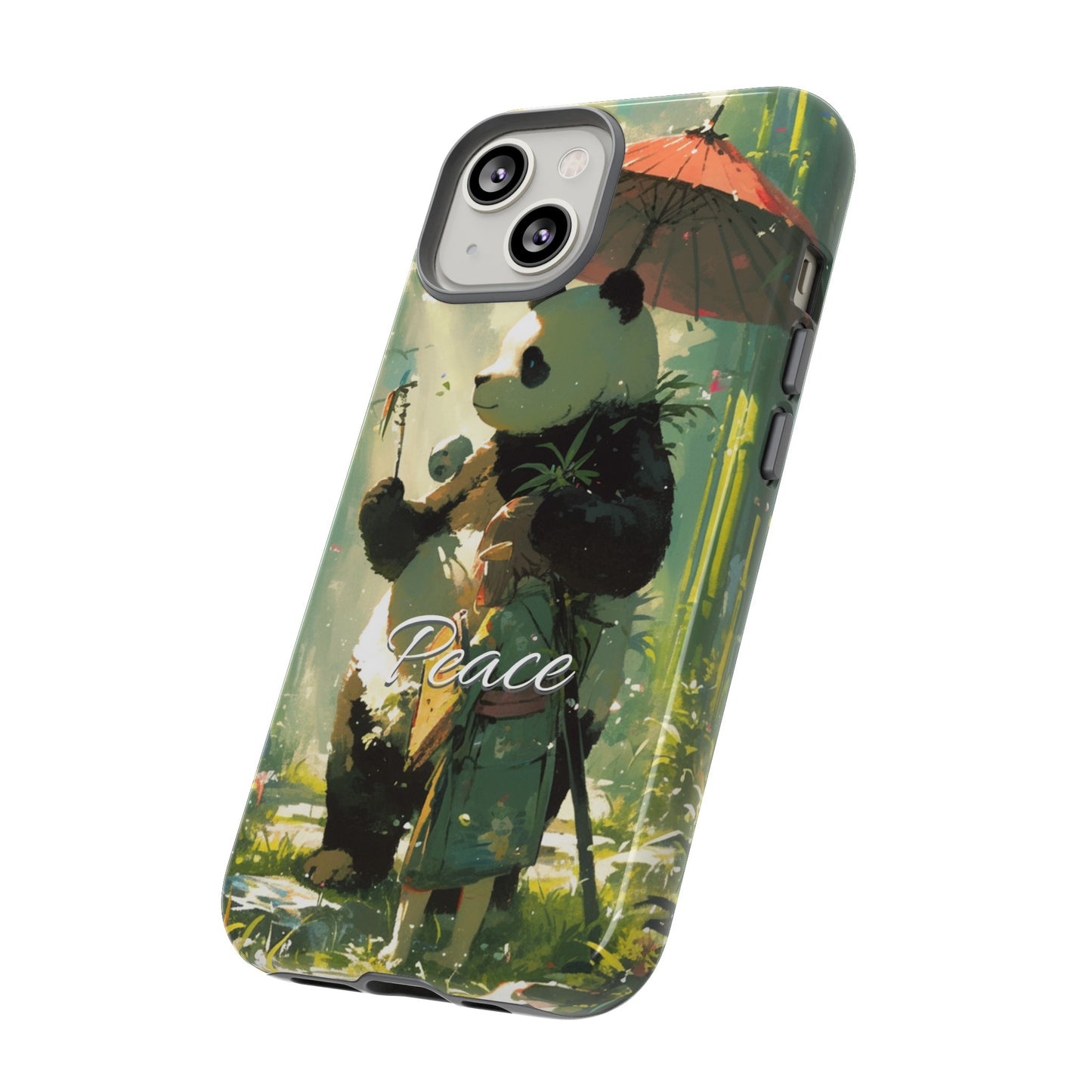 Japanese Aesthetic Vintage Panda iPhone Case / Samsung Case | "Peace"