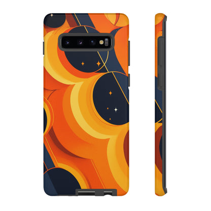 Orange & Black Groovy Patterns iPhone Case / Samsung Case