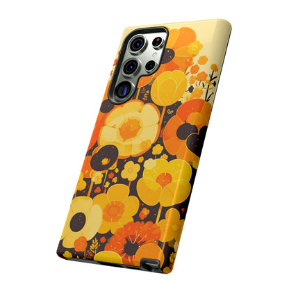 Retro Floral Pattern Illustrations iPhone Case / Samsung Case, Gift for Floral Lovers, Gift for Her