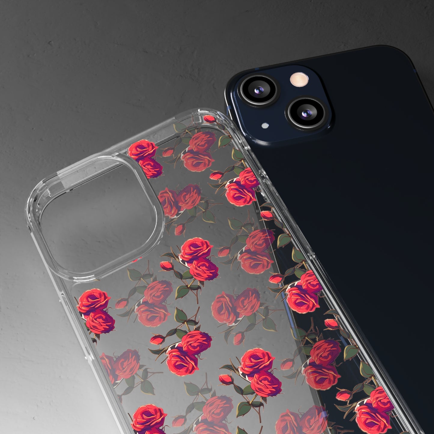 Roses Pattern | Clear iPhone Case / Samsung Case