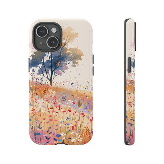 Pint Wildflower Vintage Phone Case, iPhone 15 Pro Max 14 13 12 Mini, Samsung Galaxy S24, Google Pixel 7, Gift For Flower Lover Gift For Her