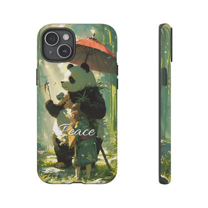 Japanese Aesthetic Vintage Panda iPhone Case / Samsung Case | "Peace"