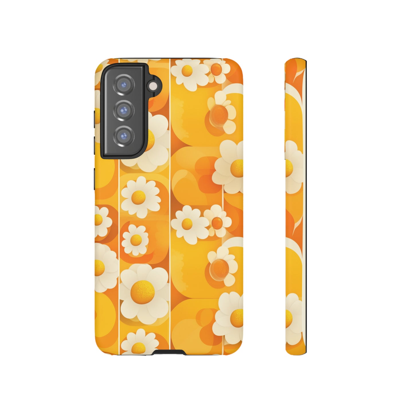 Yellow Floral Pattern Retro iPhone Case / Samsung Case