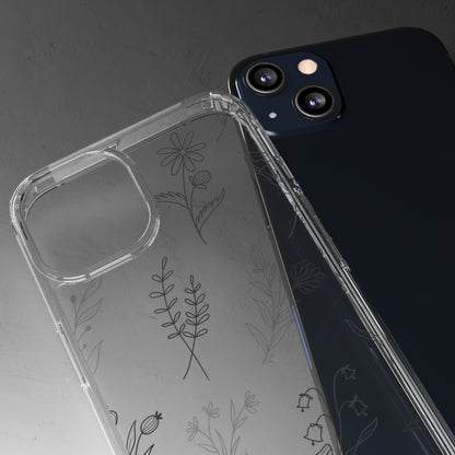 Chrome Floral Sea | Clear iPhone Case / Samsung Case