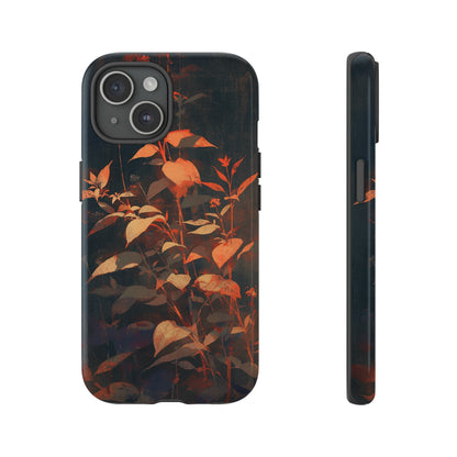 Black Blooms Wildflower iPhone Case