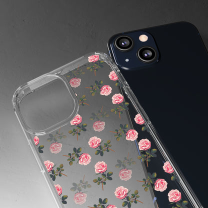 Pink Flower Pattern | Clear iPhone Case / Samsung Case