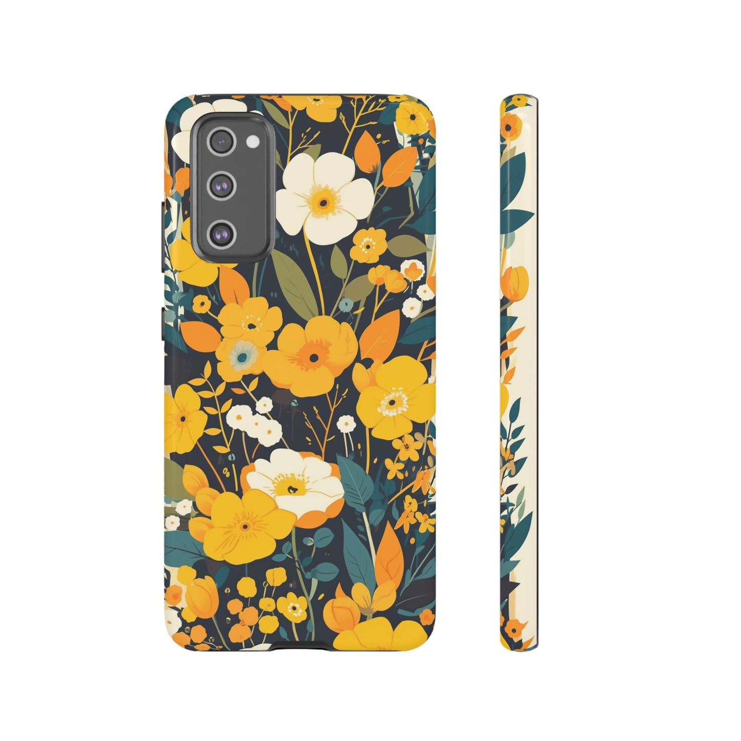 Retro Yellow Flowers iPhone Case / Samsung Case