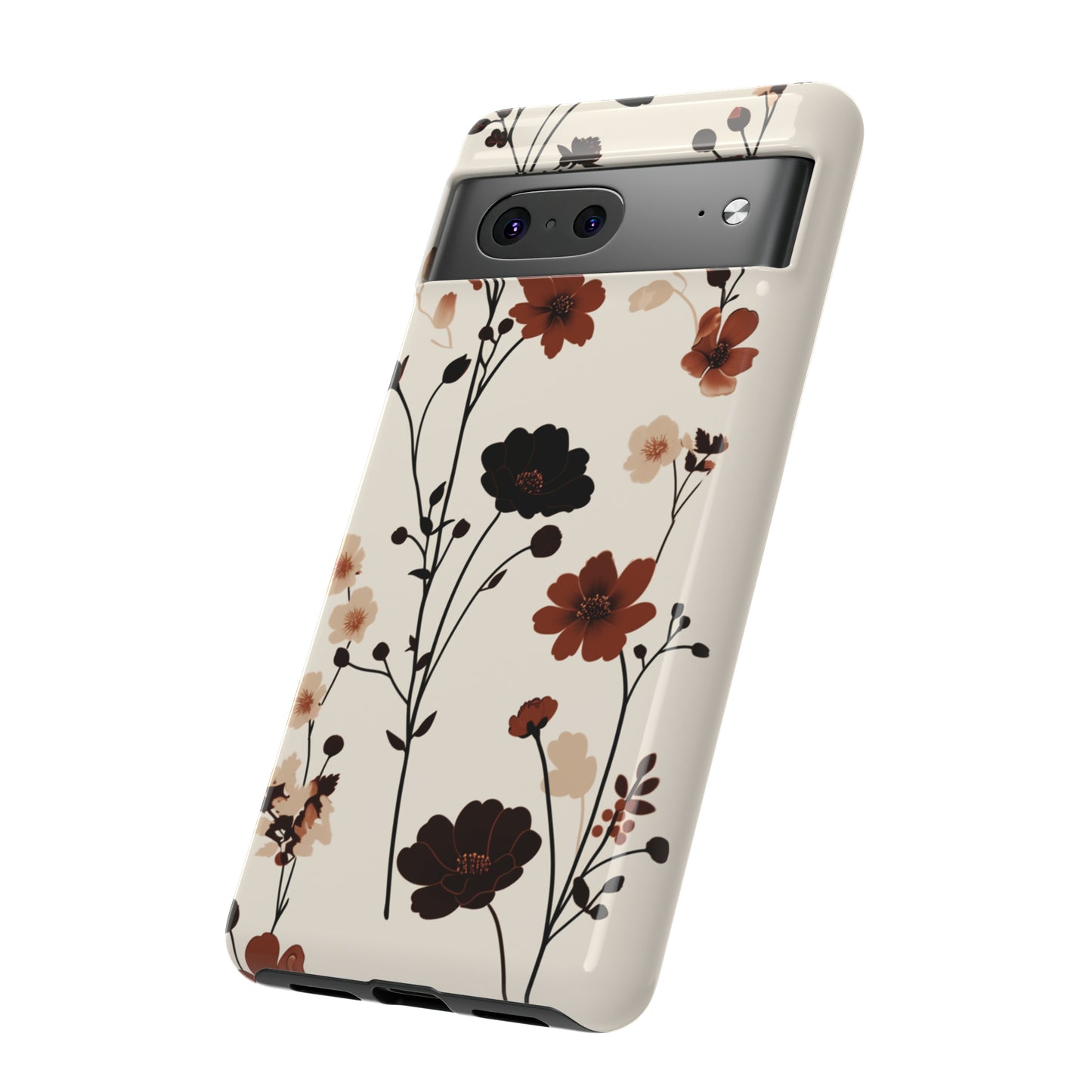 Minimalistic Tall Wildflowers iPhone Case