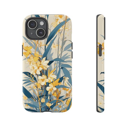 Blue Wildflower Aesthetic iPhone Case / Samsung Case