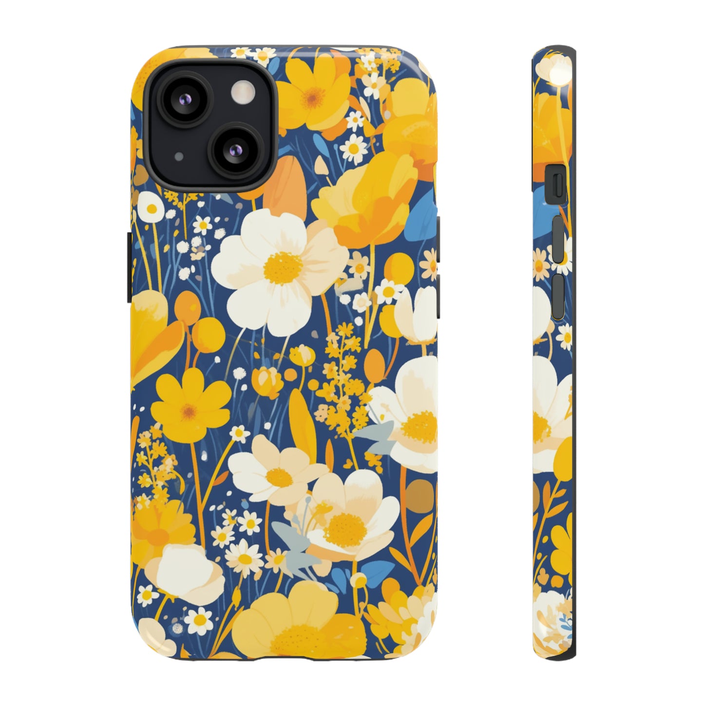 Wildflower Abstract Retro 70s iPhone Case / Samsung Case