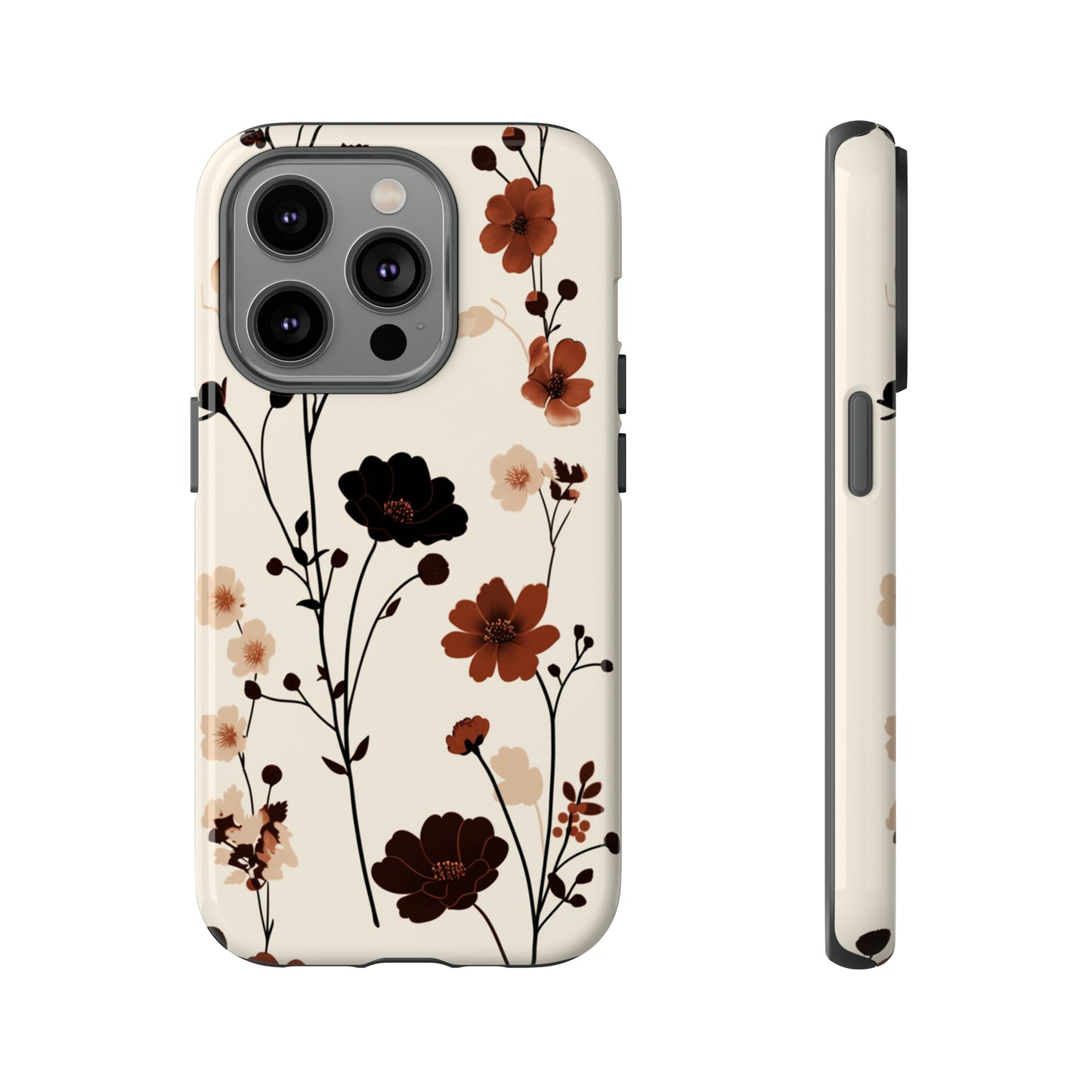 Minimalistic Tall Wildflowers iPhone Case