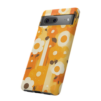 Retro 70s Abstract Flower Patterns iPhone Case / Samsung Case