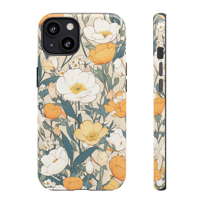 Tall White Flowers iPhone Case / Samsung Case