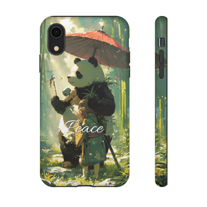 Japanese Aesthetic Vintage Panda iPhone Case / Samsung Case | "Peace"