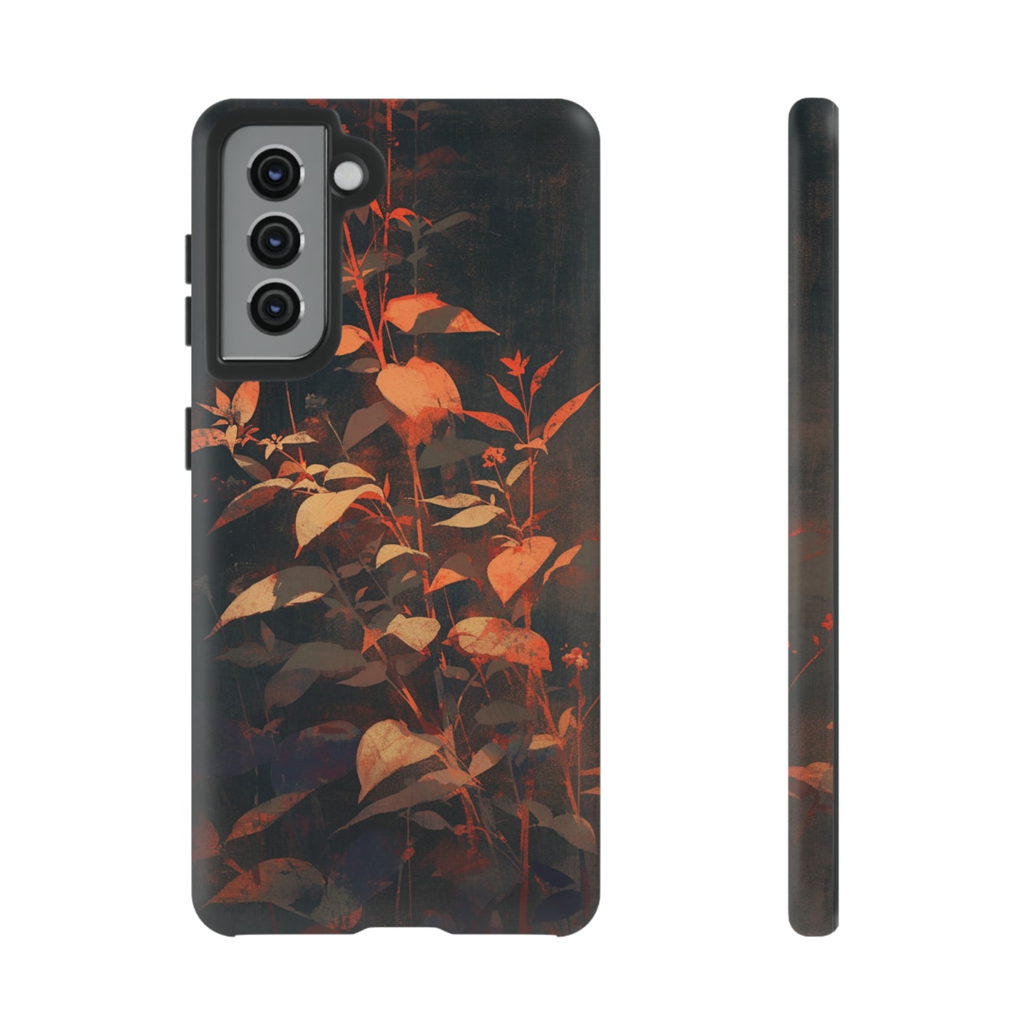 Black Blooms Wildflower iPhone Case