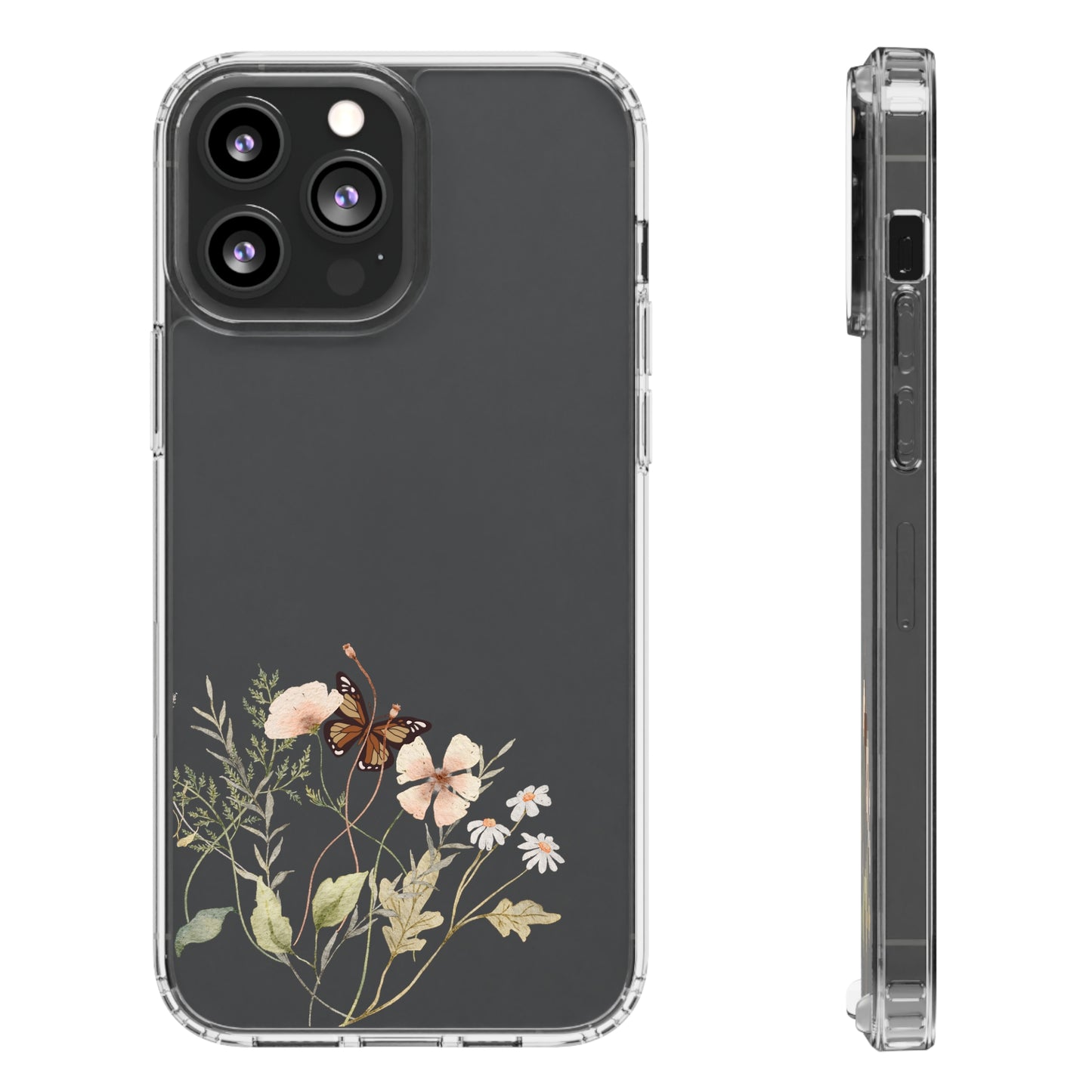 Gentle Wildflowers | Clear iPhone Case / Samsung Case