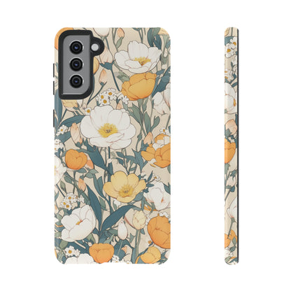 Tall White Flowers iPhone Case / Samsung Case