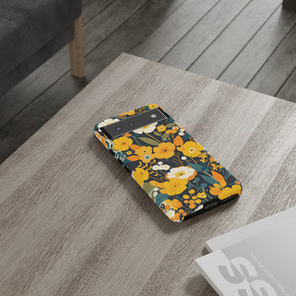 Retro Yellow Flowers iPhone Case / Samsung Case