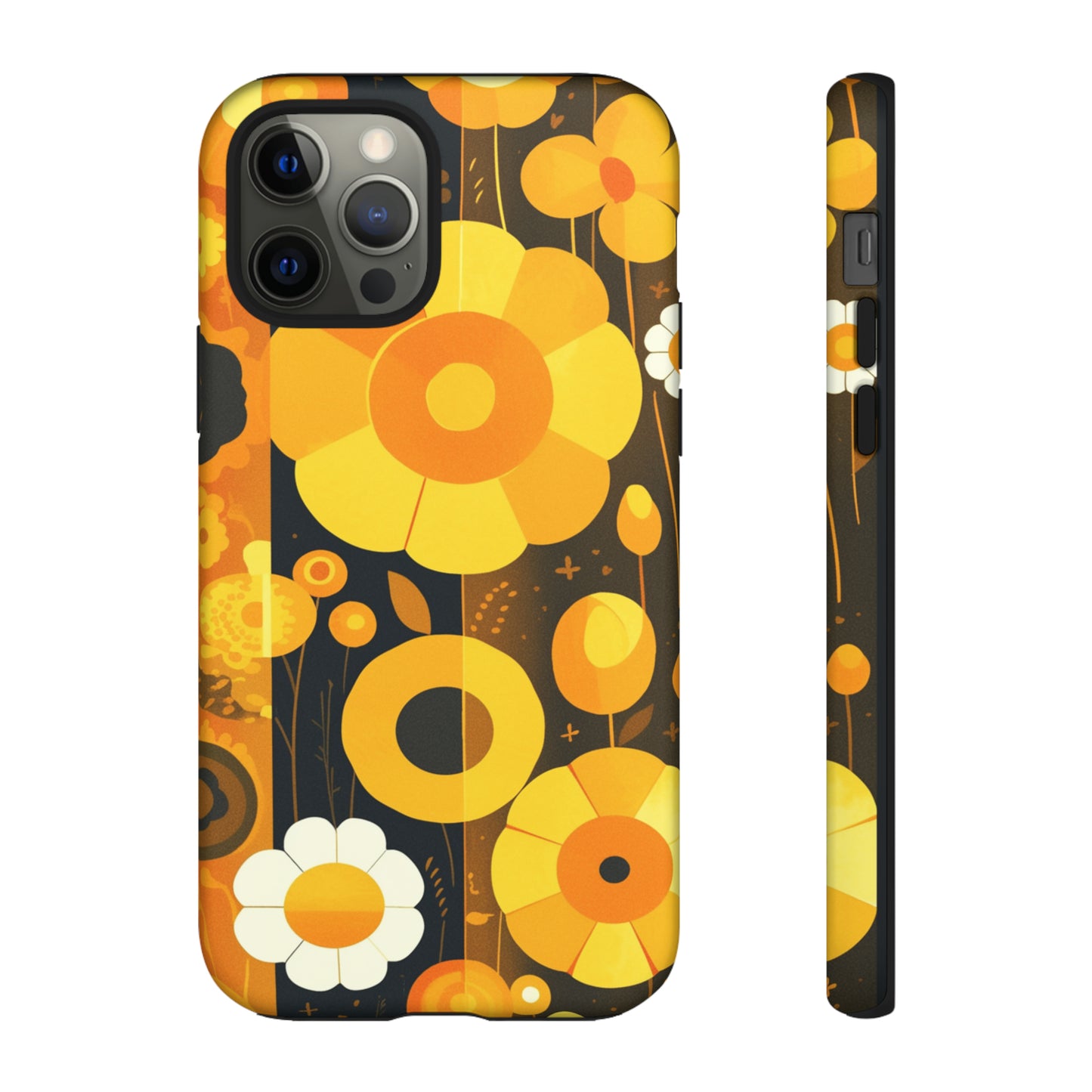 Floral Lines Retro iPhone Case / Samsung Case