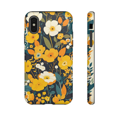 Retro Yellow Flowers iPhone Case / Samsung Case