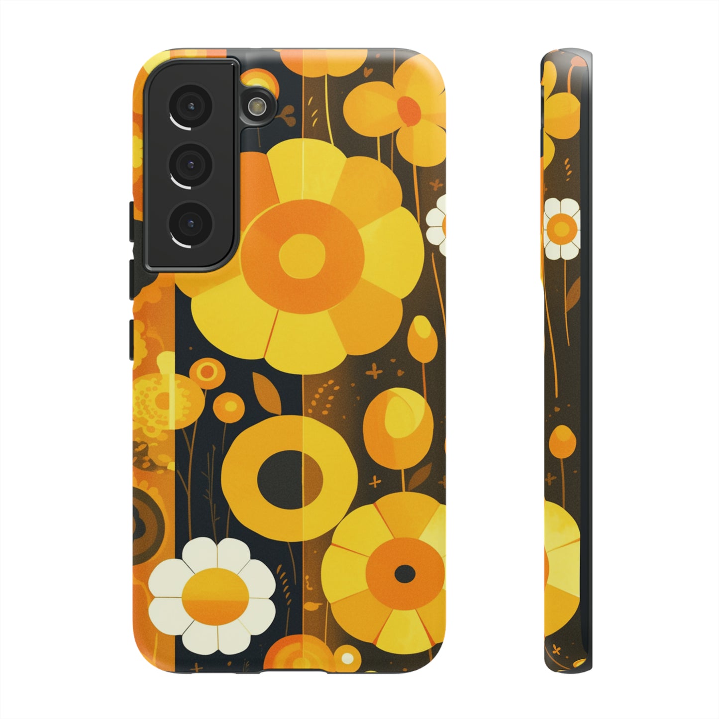 Floral Lines Retro iPhone Case / Samsung Case