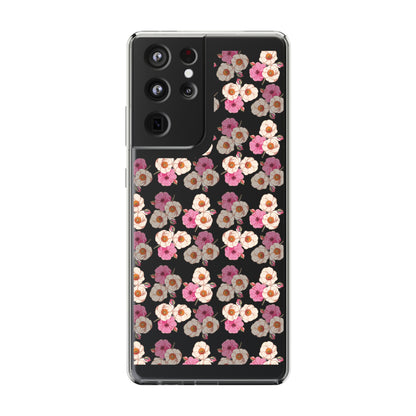 Pink Garden Pattern | Clear iPhone Case / Samsung Case