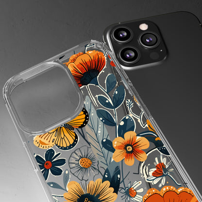 Summer Blooms Whimsical Garden | Clear iPhone Case / Samsung Case