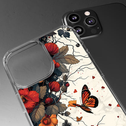 Dark Fall Butterfly Aesthetic | Clear iPhone Case / Samsung Case