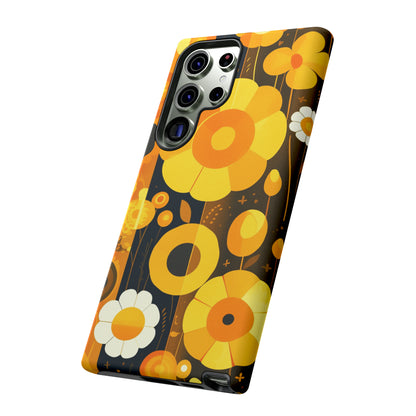 Floral Lines Retro iPhone Case / Samsung Case