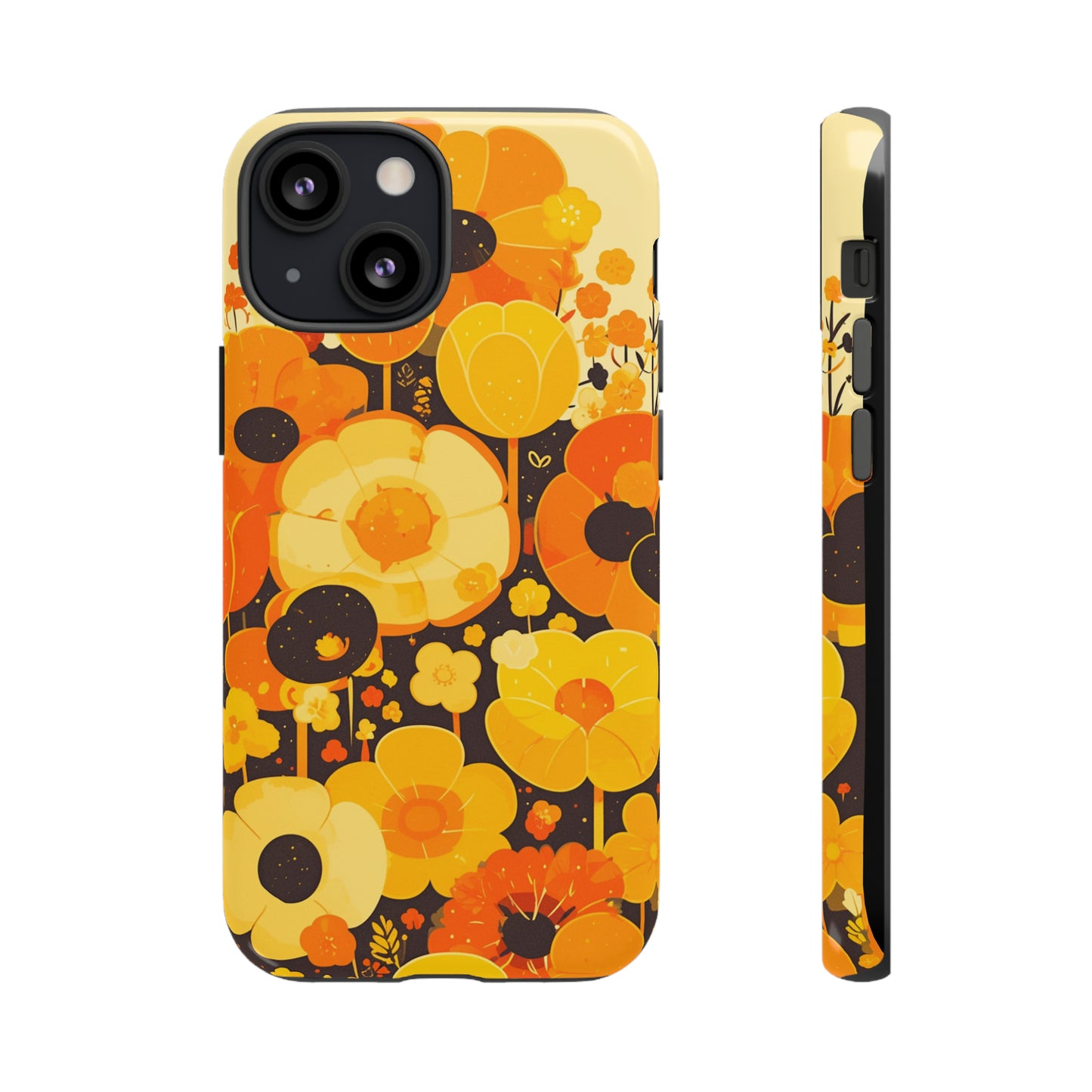 Retro Floral Pattern Illustrations iPhone Case / Samsung Case, Gift for Floral Lovers, Gift for Her