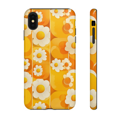 Yellow Floral Pattern Retro iPhone Case / Samsung Case