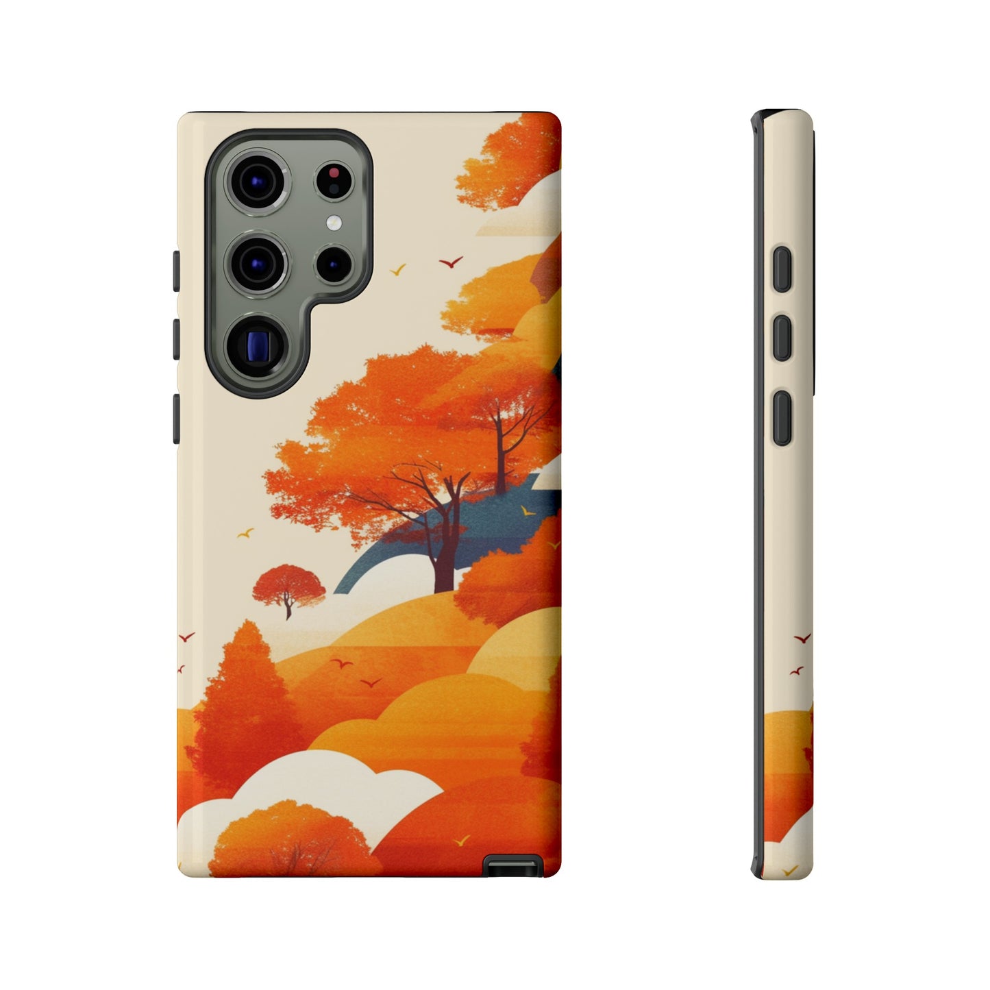 Orange Retro Landscape iPhone Case / Samsung Case