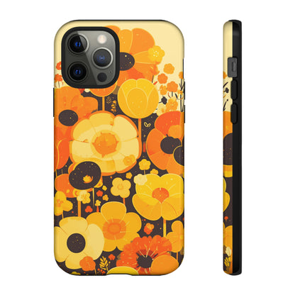 Retro Floral Pattern Illustrations iPhone Case / Samsung Case, Gift for Floral Lovers, Gift for Her