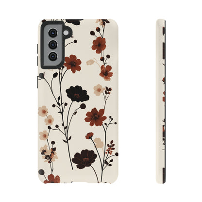 Minimalistic Tall Wildflowers iPhone Case