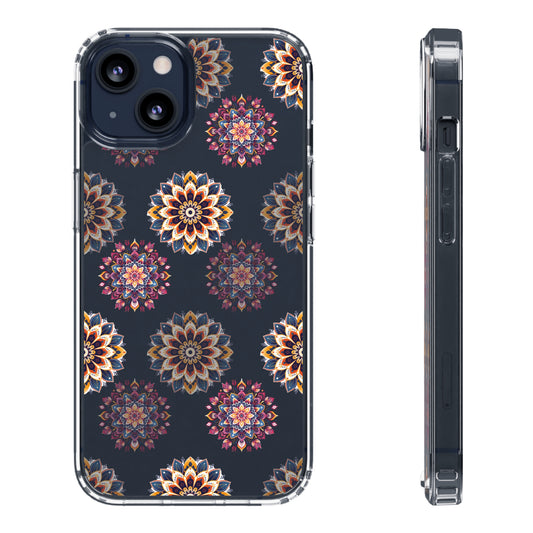 Warm Mandala Pattern Clear iPhone Case / Samsung Case