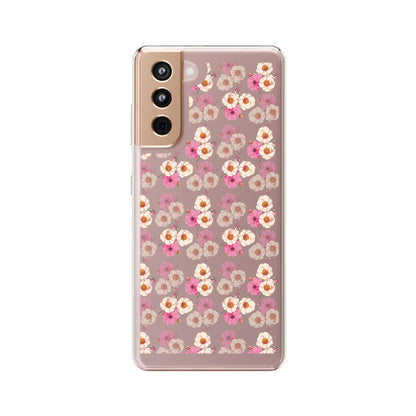 Pink Garden Pattern | Clear iPhone Case / Samsung Case