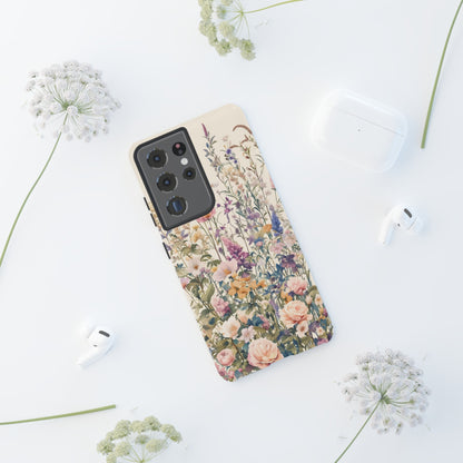 Tall Vintage Wildflowers iPhone Case / Samsung Case