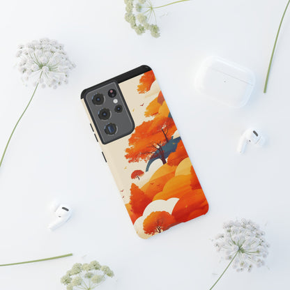 Orange Retro Landscape iPhone Case / Samsung Case