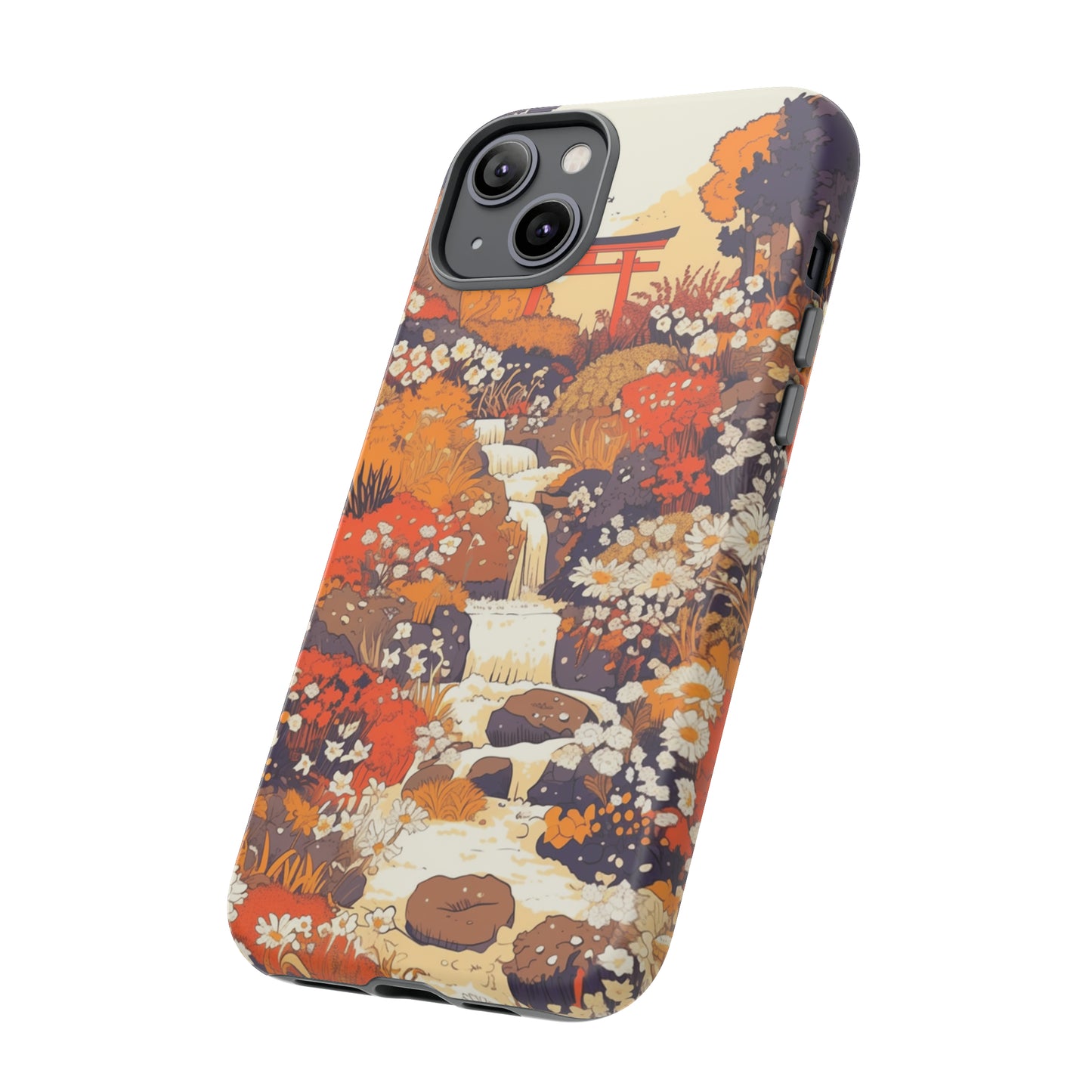 Rising Mountains & Rapid Rivers, Wildflower iPhone Case